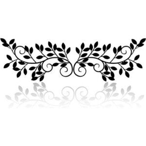 Metal Tree Leaf Wall Decor Set Wrought Iron Branch Art for Living Room Door